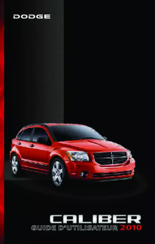 Mode d'emploi DODGE CALIBER