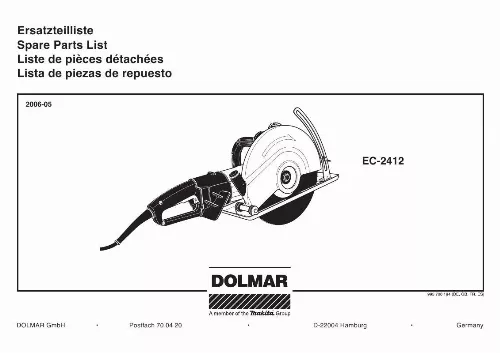 Mode d'emploi DOLMAR EC-2412