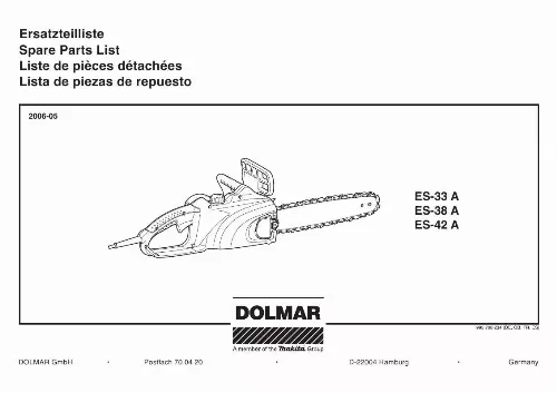 Mode d'emploi DOLMAR ES-33 A
