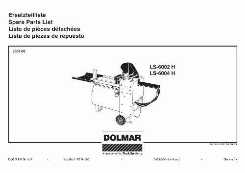 Mode d'emploi DOLMAR LS-6002 H