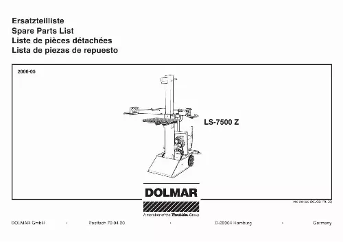 Mode d'emploi DOLMAR LS-7500 Z