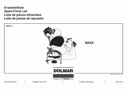 Mode d'emploi DOLMAR MAXX