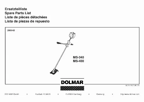 Mode d'emploi DOLMAR MS-340