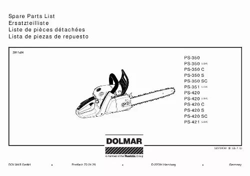 Mode d'emploi DOLMAR PS-420 SC