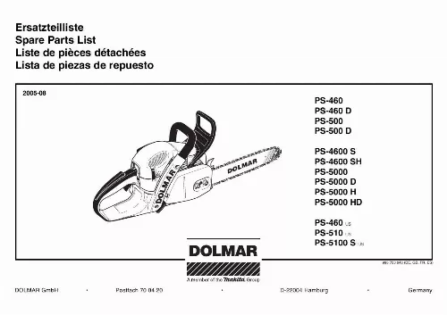 Mode d'emploi DOLMAR PS-500