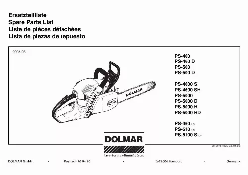 Mode d'emploi DOLMAR PS-5000 D