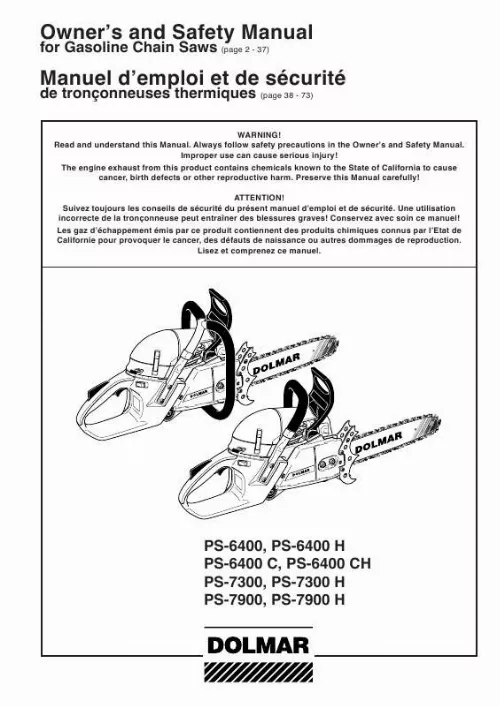 Mode d'emploi DOLMAR PS-6400 C