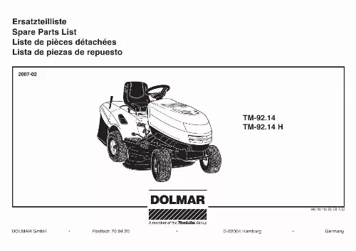 Mode d'emploi DOLMAR TM-92.14