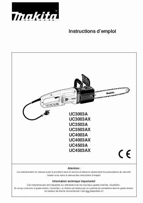 Mode d'emploi DOLMAR UC4003A