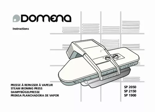 Mode d'emploi DOMENA SP 1900