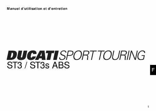 Mode d'emploi DUCATI ST3S ABS