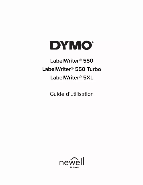 Mode d'emploi DYMO LABELWRITER 550 TURBO