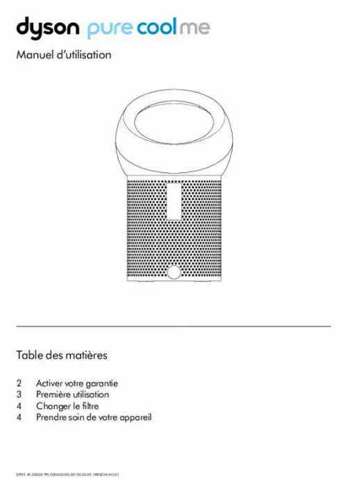 Mode d'emploi DYSON BP01