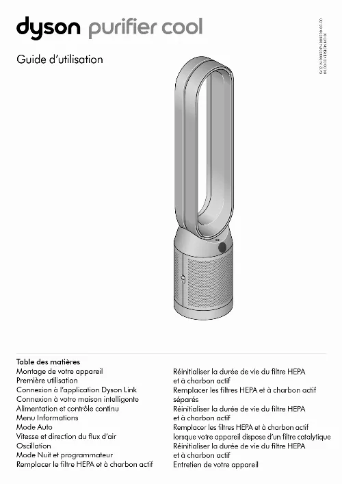 Mode d'emploi DYSON PURE COOL TOWER TP00