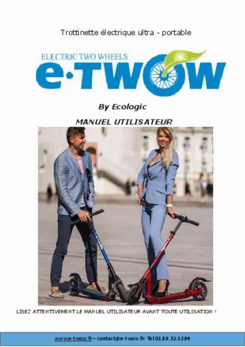 Mode d'emploi E-TWOW ECO PLUS