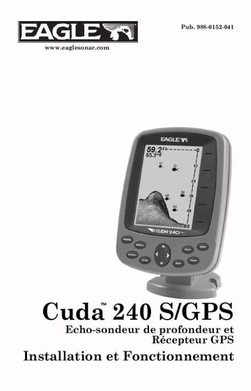 Mode d'emploi EAGLE CUDA240S GPS
