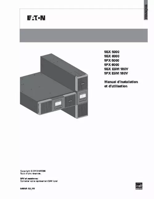 Mode d'emploi EATON 9PX5KIBP HOTSWAP