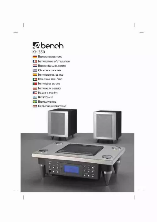 Mode d'emploi EBENCH KH 350 DESIGN AUDIO SYSTEM WITH CD PLAYER AND DIGITAL RADIO
