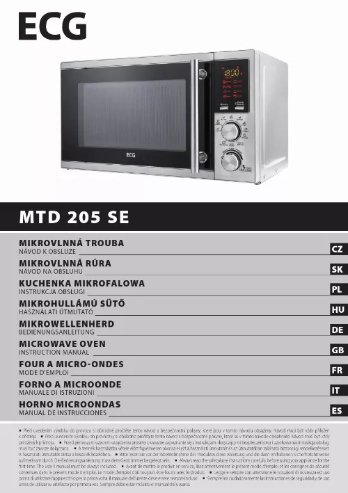 Mode d'emploi ECG MTD 205 GSS