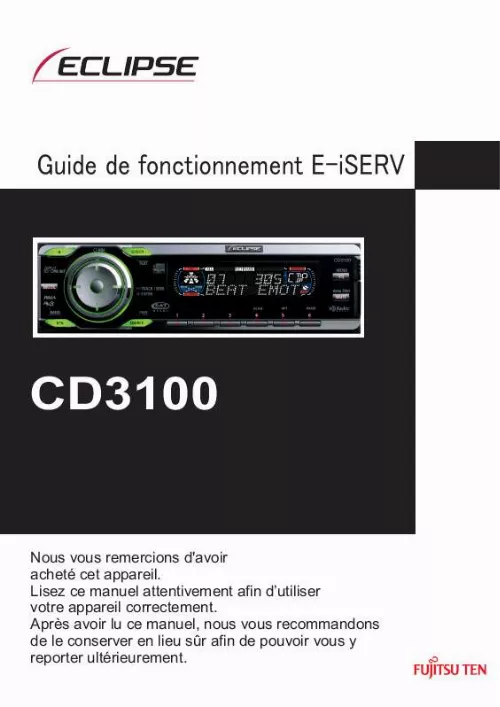 Mode d'emploi ECLIPSE E-ISRV CD3100