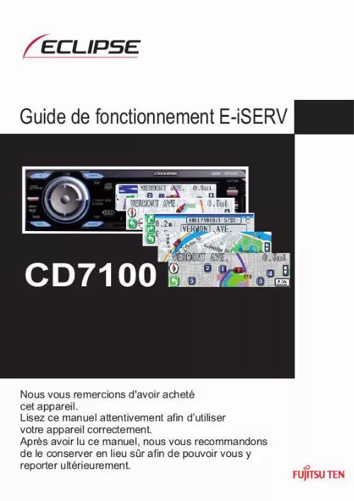 Mode d'emploi ECLIPSE E-ISRV CD7100