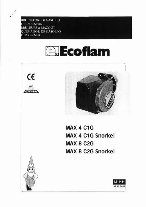 Mode d'emploi ECOFLAM MAX 4 C1G