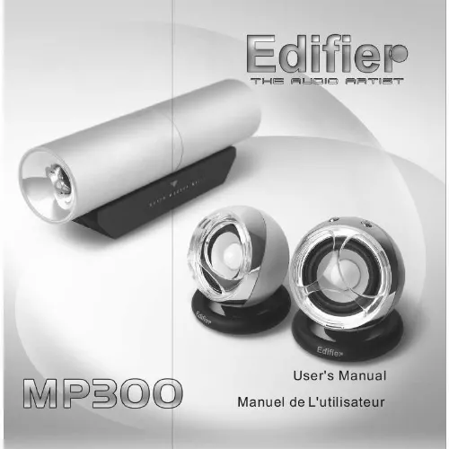 Mode d'emploi EDIFIER MP300