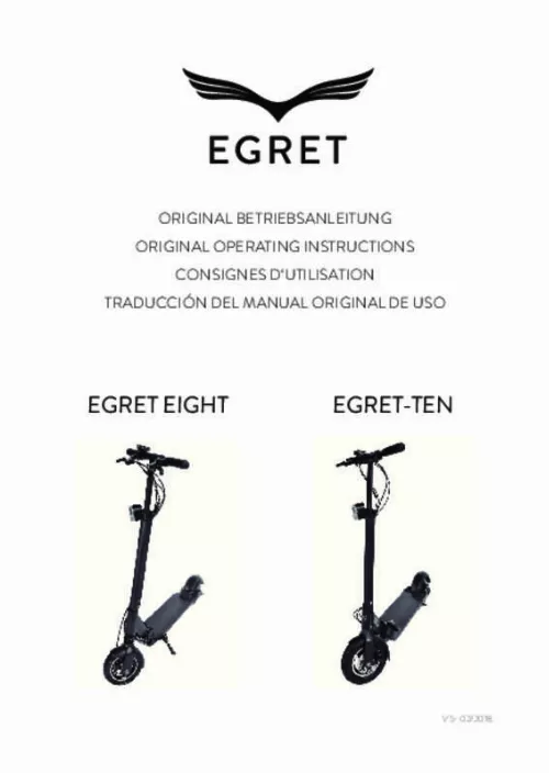 Mode d'emploi EGRET EIGHT V3