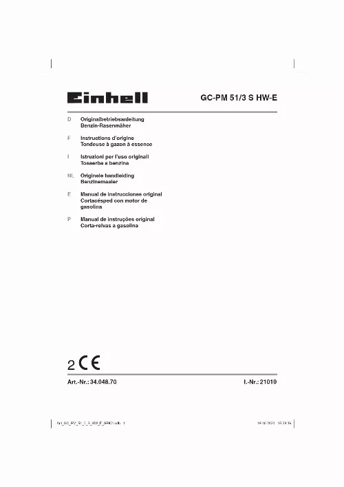 Mode d'emploi EINHELL GC-PM 51/3 S HW-E