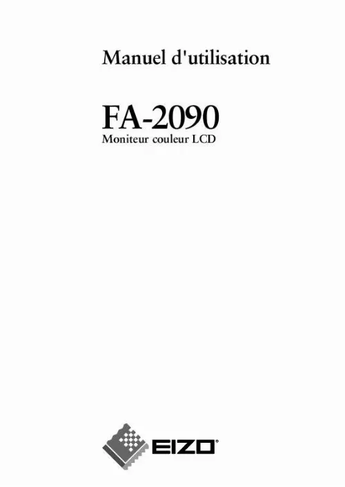 Mode d'emploi EIZO FA-2090
