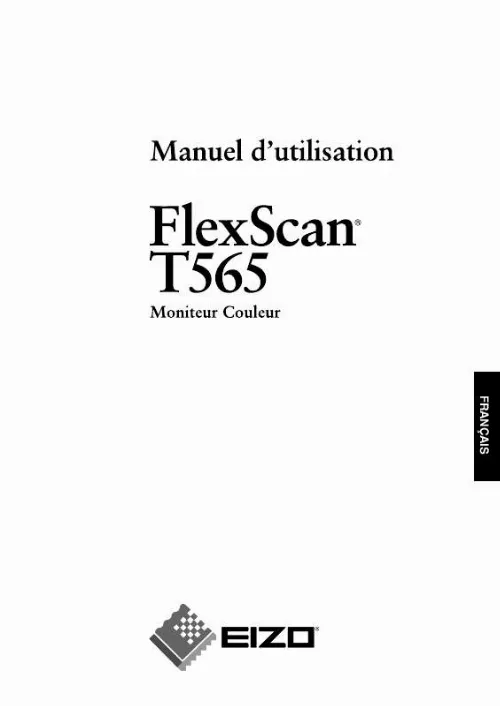 Mode d'emploi EIZO FLEXSCAN T565