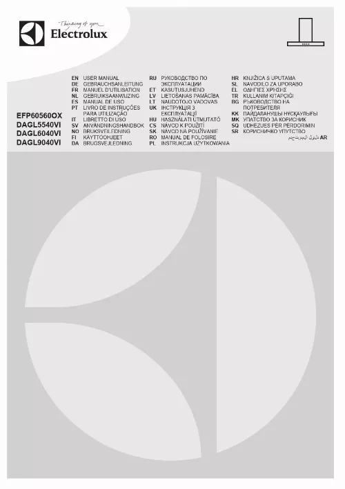 Mode d'emploi ELECTROLUX DAGL6040VI