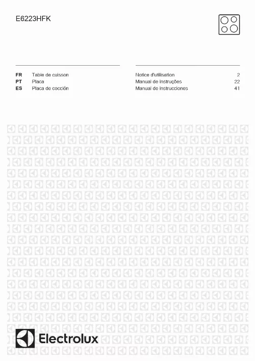 Mode d'emploi ELECTROLUX E6223HFK