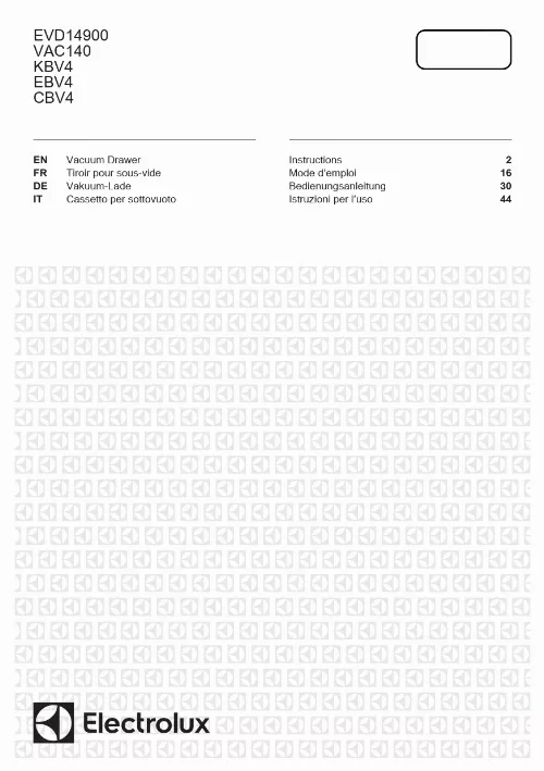 Mode d'emploi ELECTROLUX EBV4X