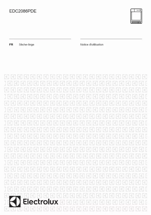 Mode d'emploi ELECTROLUX EDC2086PDE