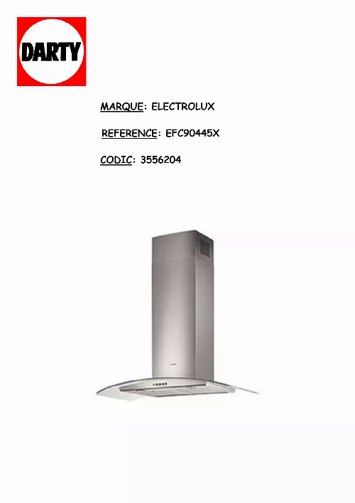 Mode d'emploi ELECTROLUX EFC90445X