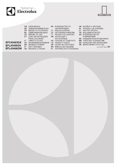 Mode d'emploi ELECTROLUX EFL45466OW