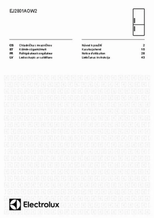 Mode d'emploi ELECTROLUX EJ2801AOW2