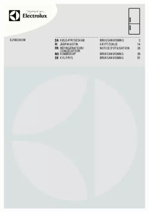 Mode d'emploi ELECTROLUX EJ2803AOW2 & EJ2803AOX