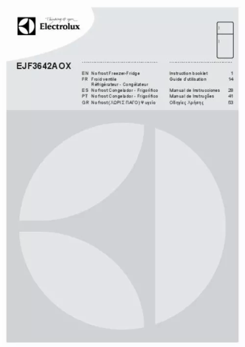 Mode d'emploi ELECTROLUX EJF3642AOX