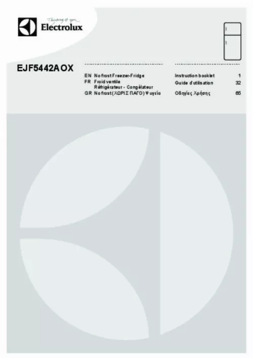 Mode d'emploi ELECTROLUX EJF5442AO