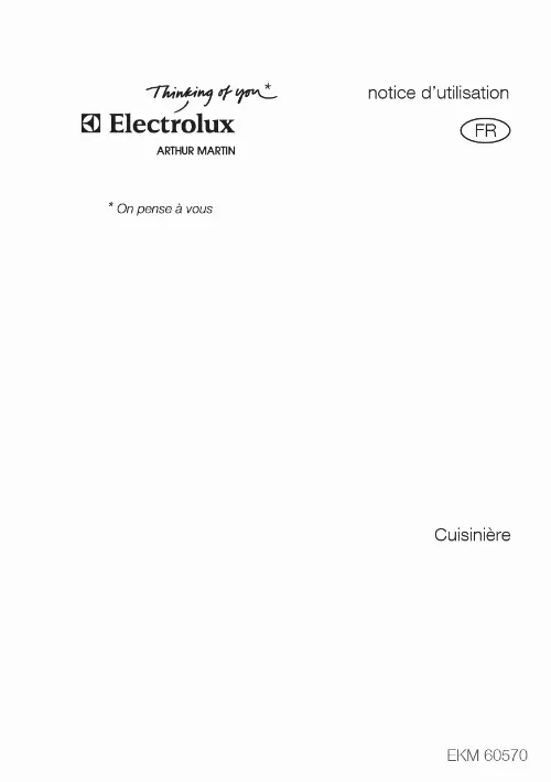 Mode d'emploi ELECTROLUX EKM60570X
