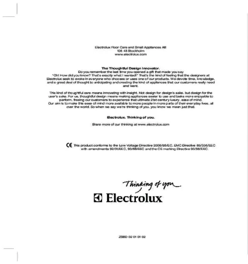 Mode d'emploi ELECTROLUX ENERGICA EVO ZS203EV