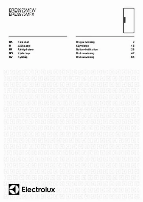 Mode d'emploi ELECTROLUX ERE3976MFX