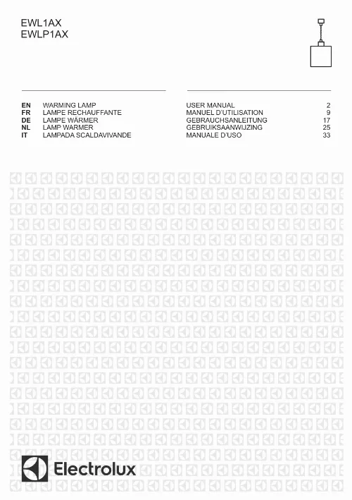 Mode d'emploi ELECTROLUX EWLP1AX