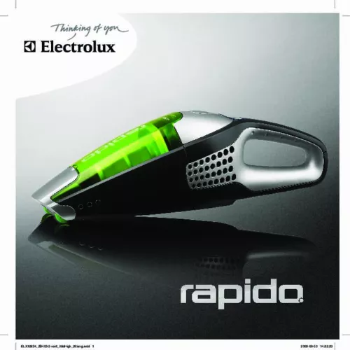 Mode d'emploi ELECTROLUX RAPIDO ZB4103
