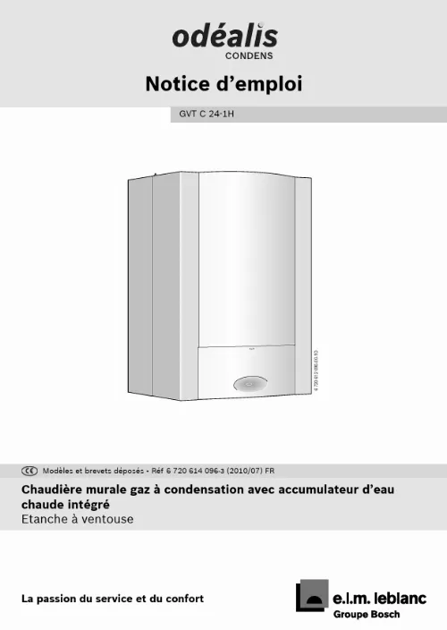 Mode d'emploi ELM LEBLANC ODEALIS GVTC24-1HV