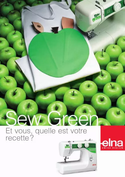 Mode d'emploi ELNA SEW GREEN