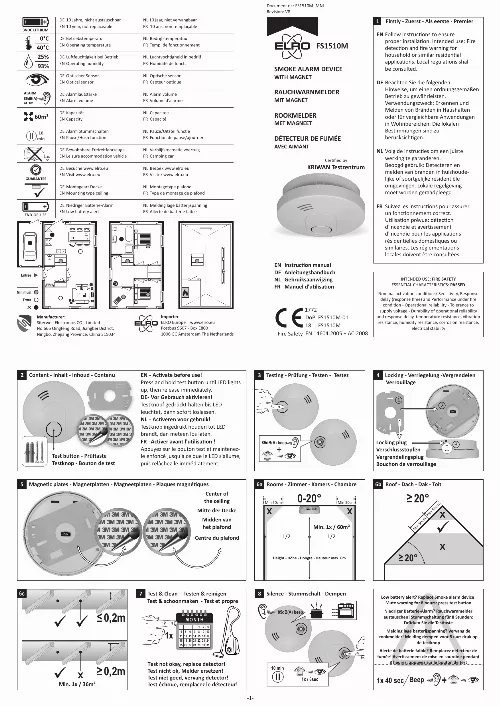 Mode d'emploi ELRO PRO EL-1005