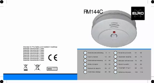 Mode d'emploi ELRO RM144C